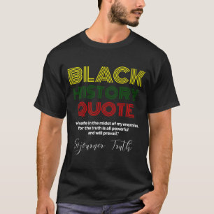 T-shirt Mois de l'histoire des Noirs Sojourner Truth Aboli