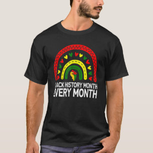 T-shirt Mois de l'histoire des Noirs Tous les mois Afrique