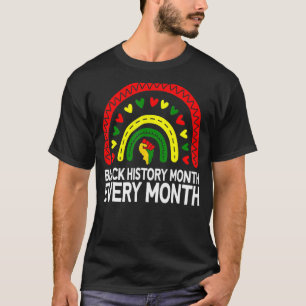 T-shirt Mois de l'histoire des Noirs Tous les mois Afrique