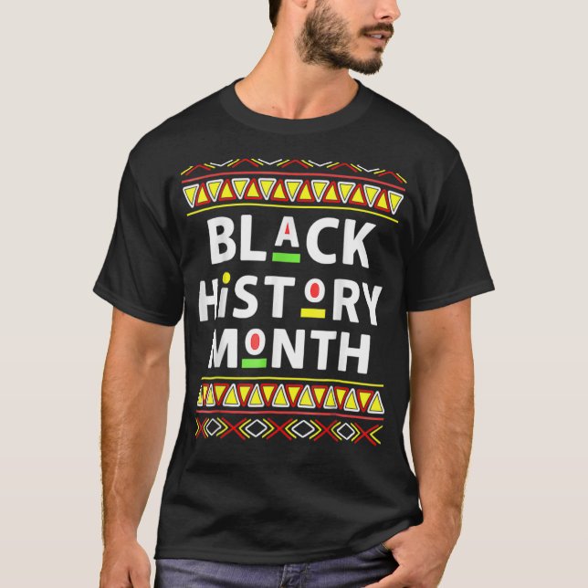 T-shirt Mois de l'histoire noire 24 7 BHM African Pride Ho (Devant)