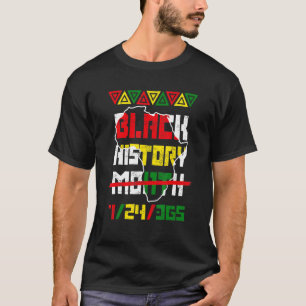 T-shirt Mois de l'histoire noire 24 7 BHM African Pride Ho