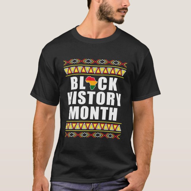 T-shirt Mois de l'histoire noire 24 7 BHM African Pride Ho (Devant)