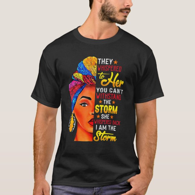 T-shirt Mois De L'Histoire Noire Africaine Femme Afro Je S (Devant)