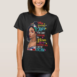 T-shirt Mois De L'Histoire Noire Africaine Femme Afro Je S