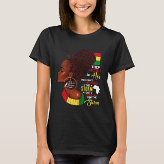 T-shirt Mois De L'Histoire Noire Africaine Femme Afro Je S