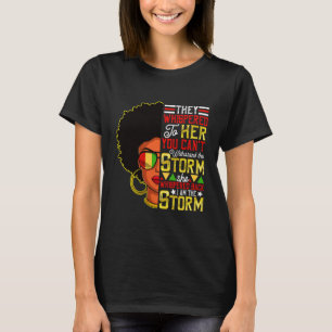 T-shirt Mois De L'Histoire Noire Africaine Femme Afro Je S