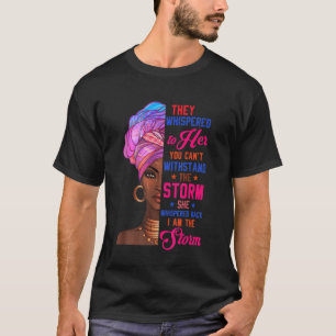 T-shirt Mois De L'Histoire Noire Africaine Femme Afro Je S