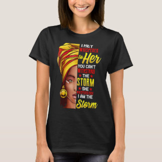 T-shirt Mois De L'Histoire Noire Africaine Femme Afro Je S
