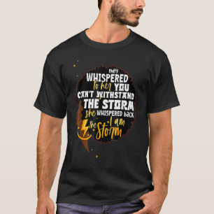 T-shirt Mois De L'Histoire Noire Africaine Femme Afro Je S