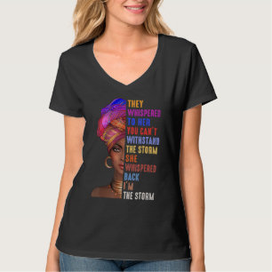 T-shirt Mois De L'Histoire Noire Africaine Femme Afro Je S