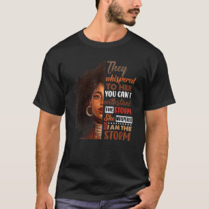 T-shirt Mois De L'Histoire Noire Africaine Femme Afro Je S