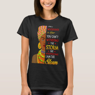 T-shirt Mois de l'Histoire Noire Africaine Femme Afro Je s