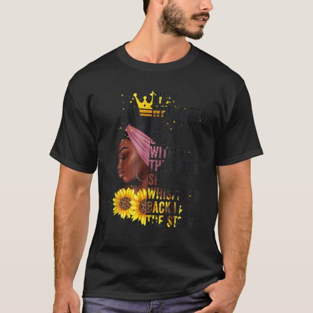 T-shirt Mois De L'Histoire Noire Africaine Femme Afro Je S (Devant)