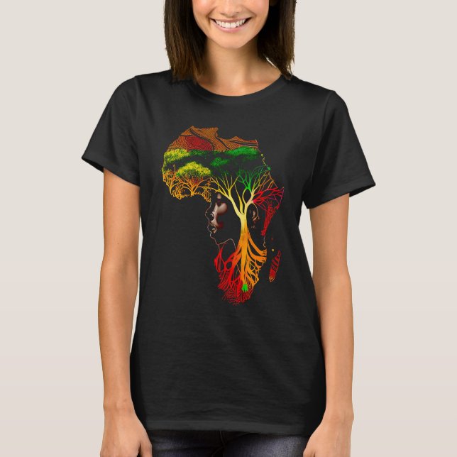T-shirt Mois de l'histoire noire Ancêtres afro-américains (Devant)