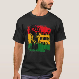 T-shirt Mois de l'Histoire Noire BHM Fierté Africaine Poin