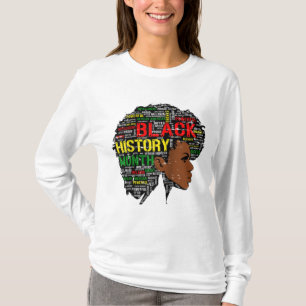 T-shirt Mois de l'histoire noire Citation africaine Femmes