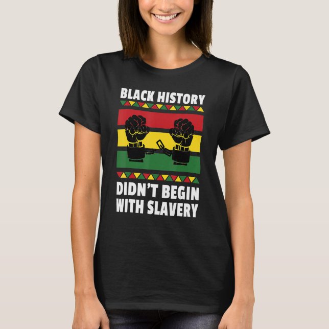 T-shirt Mois de l'histoire noire Citation afro-américaine (Devant)
