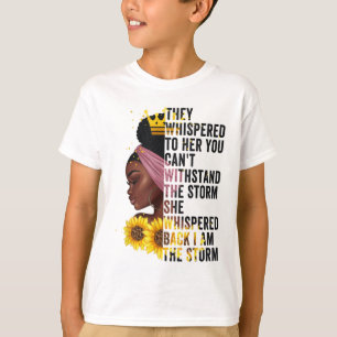 T-shirt Mois De L'Histoire Noire Femmes Africaines Afro Je