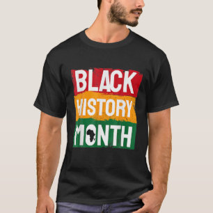 T-shirt Mois de l'histoire noire. Fête afro-américaine