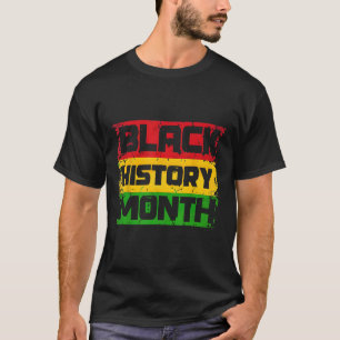 T-shirt Mois de l'histoire noire Fière Je suis Mois de l'h