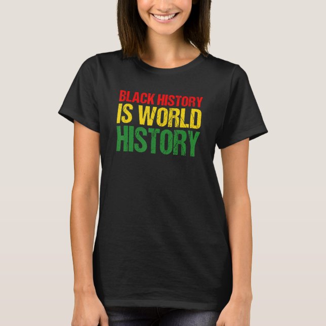 T-shirt Mois de l'histoire noire Fière L'histoire noire es (Devant)