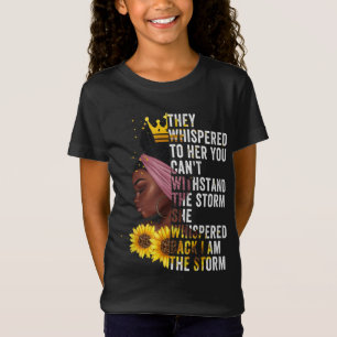 T-Shirt Mois de l'Histoire Noire Fille Africaine Femme Afr