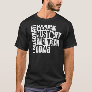 T-shirt Mois de l'histoire noire Je célèbre l'histoire noi