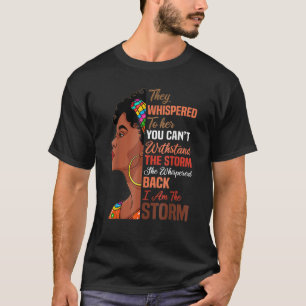 T-shirt Mois de l'histoire noire Je suis tempête Melanin A