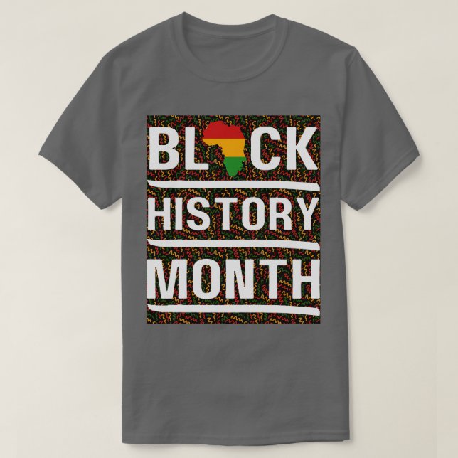 T-shirt Mois de l'histoire noire Les femmes font face à l' (Design devant)