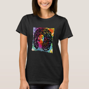 T-shirt Mois de l'histoire noire Mélanin mignonne Queen Af
