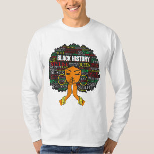 T-shirt Mois de l'histoire noire Melanin Queens Sista Quee
