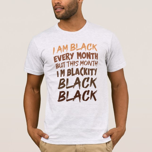 T-shirt Mois de l'histoire noire Message Égalité Justice (Devant)