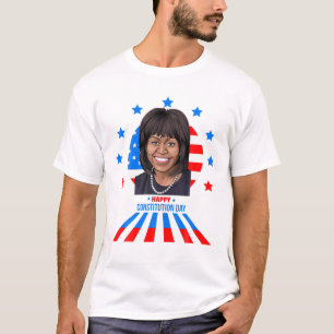 T-shirt Mois de l'histoire noire Michelle Obama Jour du Pr