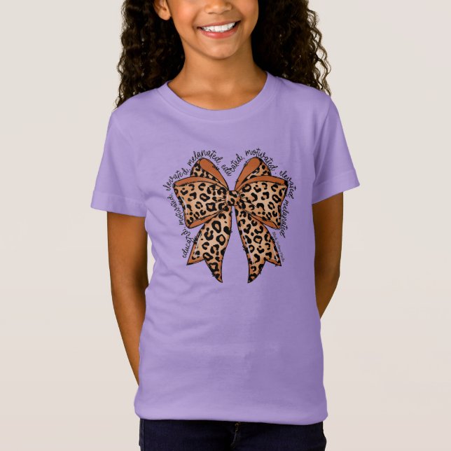 T-Shirt Mois de l'histoire noire Motivational Bow (Devant)