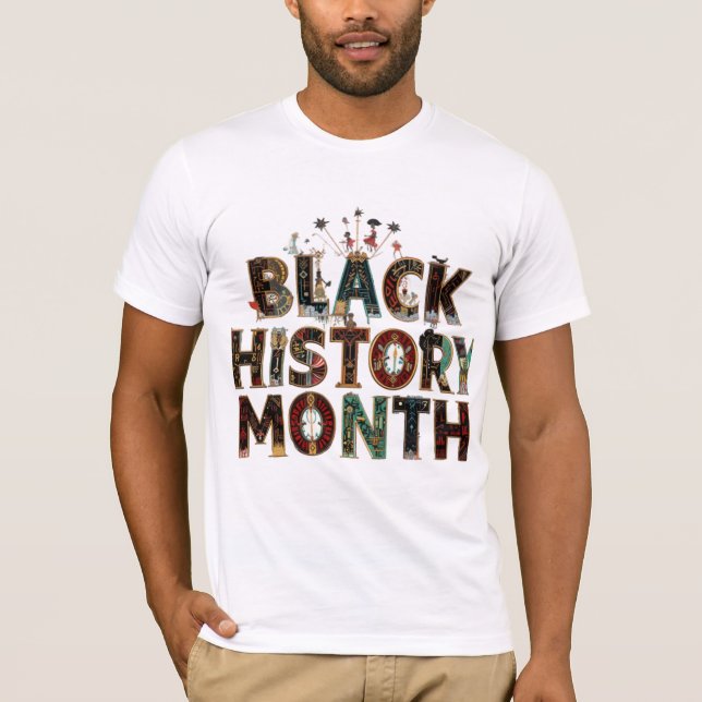 T-shirt Mois de l'histoire noire - Unité en couleur (Devant)