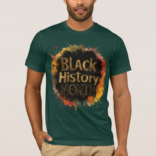 T-shirt Mois de l'histoire noire - Unité en couleur (Devant)