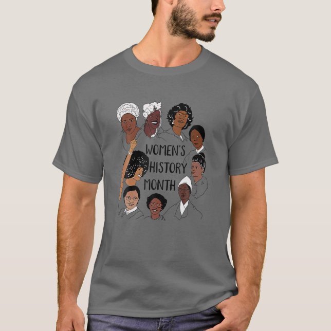 T-shirt Mois de l'histoire pour les droits des femmes fémi (Devant)