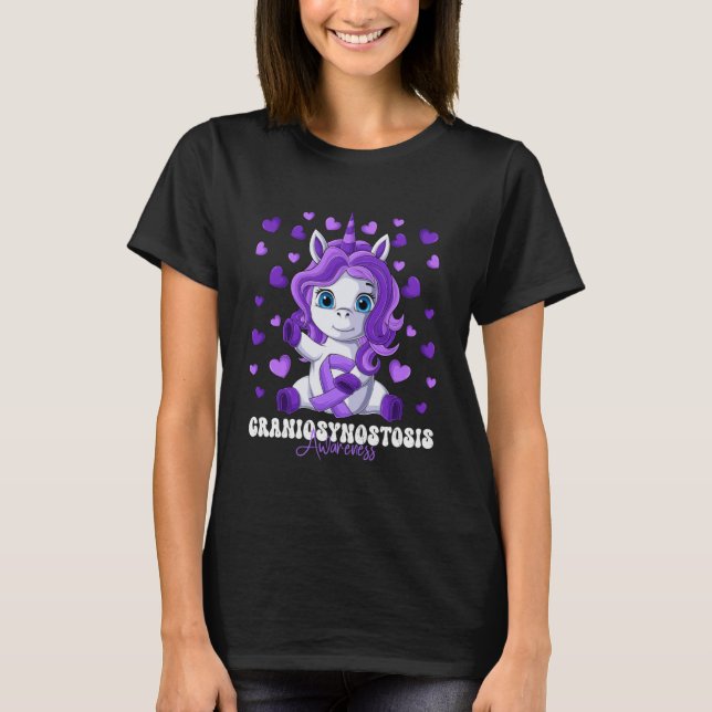 T-shirt Mois de sensibilisation à la craniosynostose Ruban (Devant)