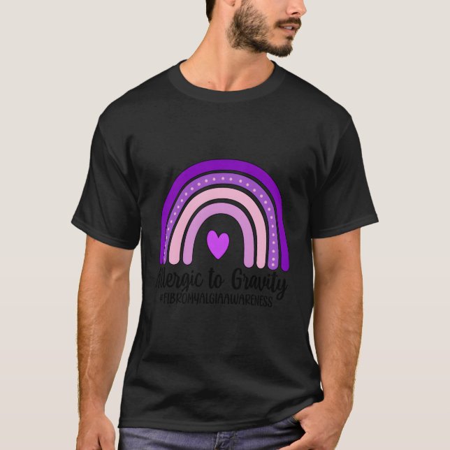 T-shirt Mois de sensibilisation à la fibromyalgie arc-en-c (Devant)