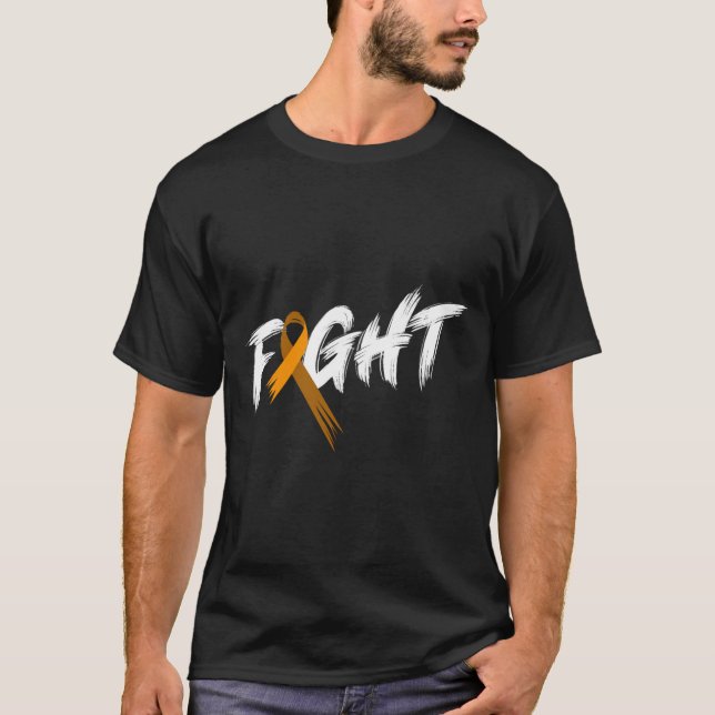 T-shirt Mois de sensibilisation à la leucémie Combattre le (Devant)