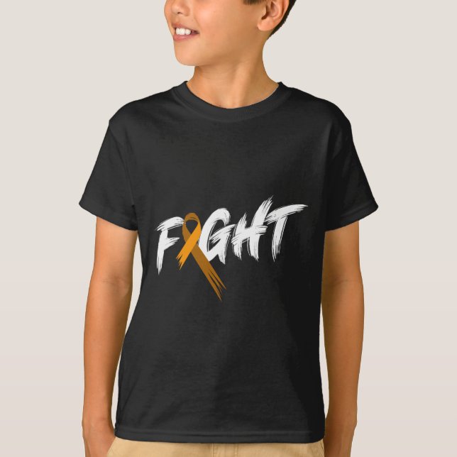 T-shirt Mois de sensibilisation à la leucémie Combattre le (Devant)