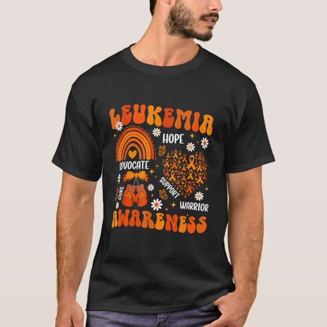 T-shirt Mois de sensibilisation à la leucémie groovy Guerr (Devant)