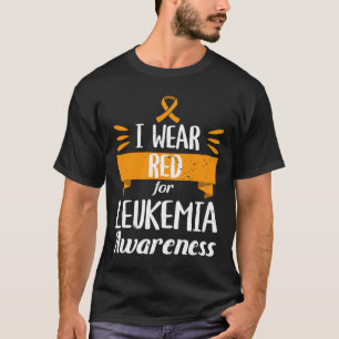 T-shirt Mois de sensibilisation à la leucémie Je porte le