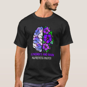 T-shirt Mois de sensibilisation à la maladie d'Alzheimer e