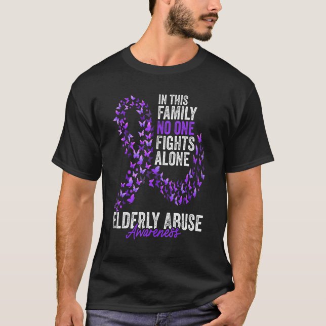 T-shirt Mois de sensibilisation à la maltraitance des pers (Devant)