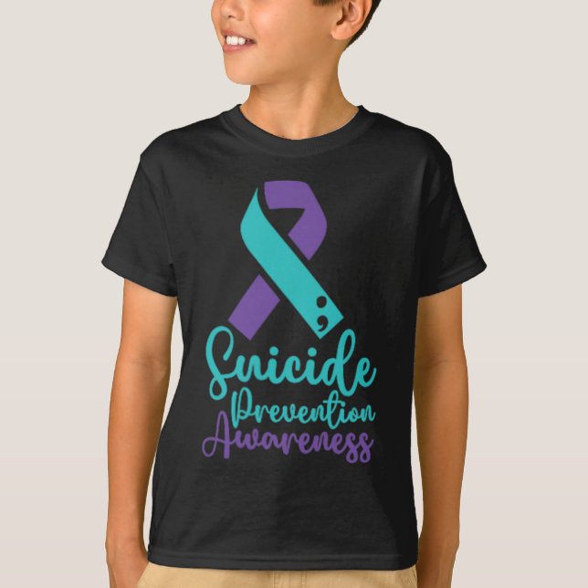 T-shirt Mois de sensibilisation à la prévention du suicide (Devant)