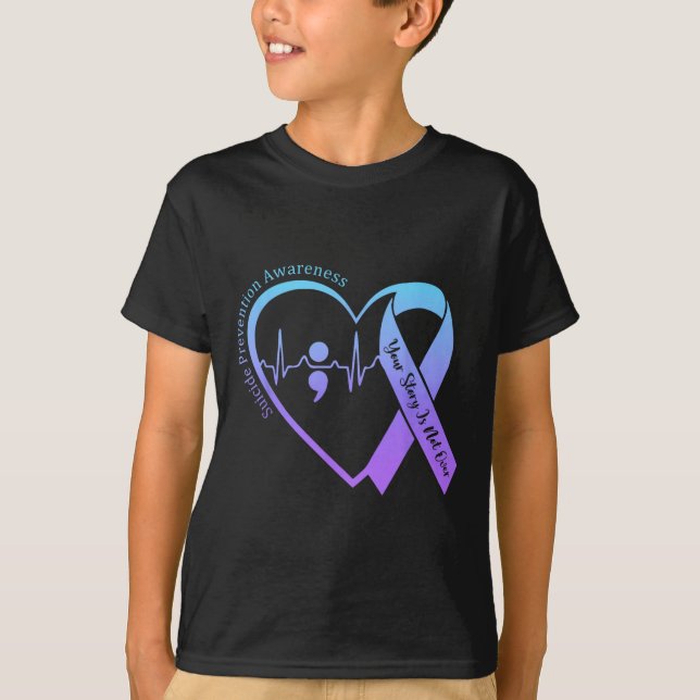 T-shirt Mois De Sensibilisation À La Prévention Du Suicide (Devant)
