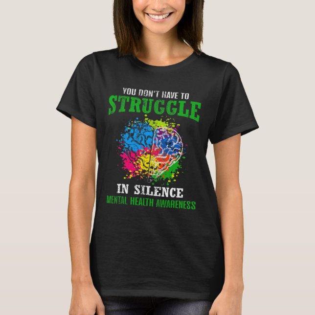 T-shirt Mois de sensibilisation à la santé Lutter contre l (Devant)