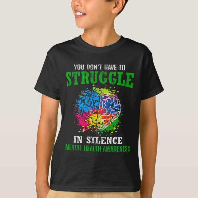 T-shirt Mois de sensibilisation à la santé Lutter contre l (Devant)