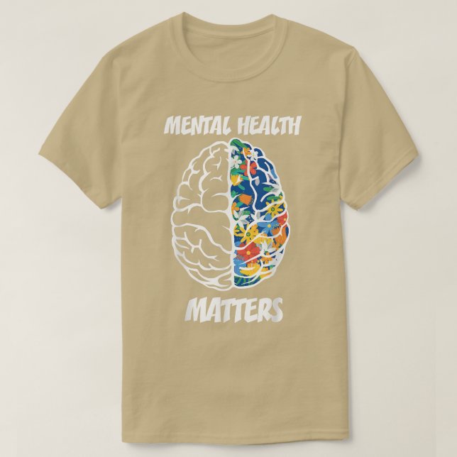 T-shirt Mois de sensibilisation à la santé mentale Matière (Design devant)